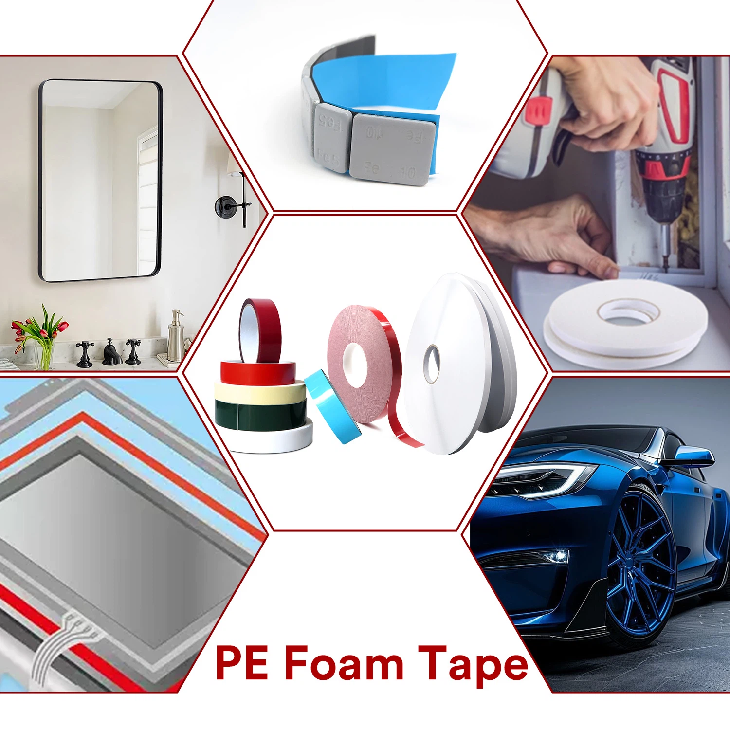 double sided pe foam tape double sided pe foam tape