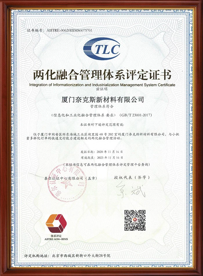 I&IMS Certificate